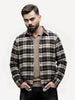 Slim Fit Full Sleeve Flannel Shirt | Black