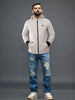 Grey Clouds Hooded Puffer Jacket
