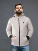 Grey Clouds Hooded Puffer Jacket