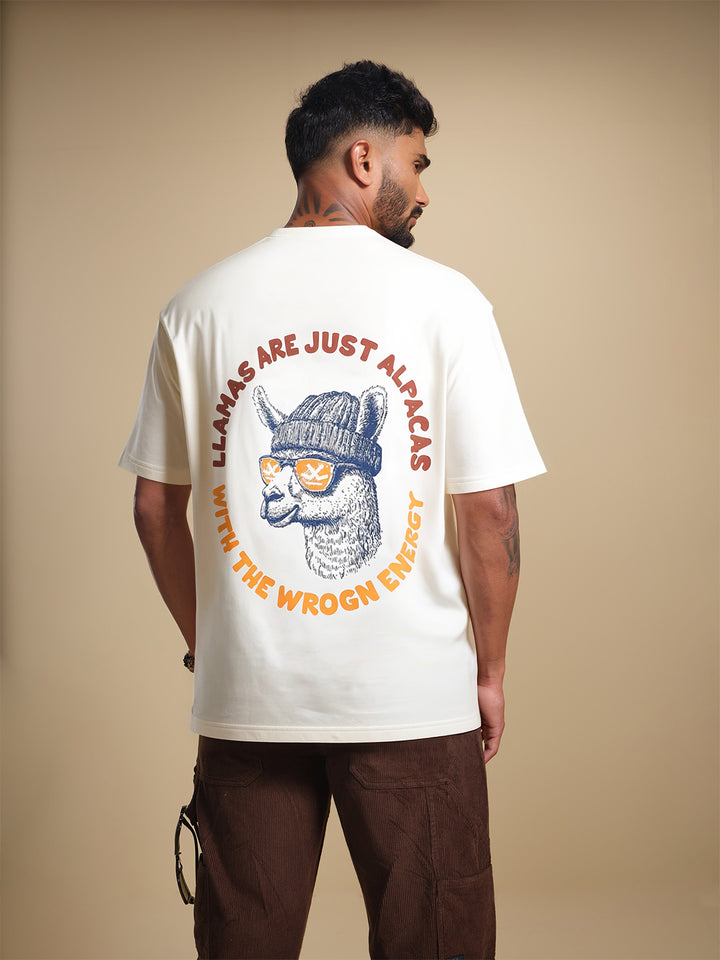 Classic Oversized Back Printed T-Shirt  | Yellow