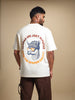 Classic Oversized Back Printed T-Shirt  | Yellow