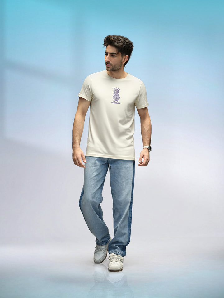 Slim Fit Classic Embroidered T-Shirt  | Yellow