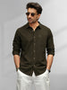 Cut & Sew Slim Fit Shirt | Olive
