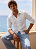 Men's casual check design slimfit shirt | Light Blue