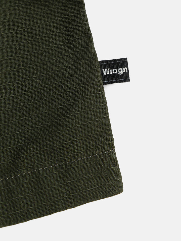 Double Pocket Oversized Shirt | Olive