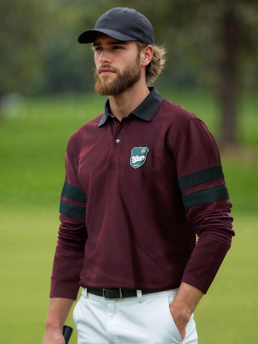 Maroon Varsity Polo T-Shirt