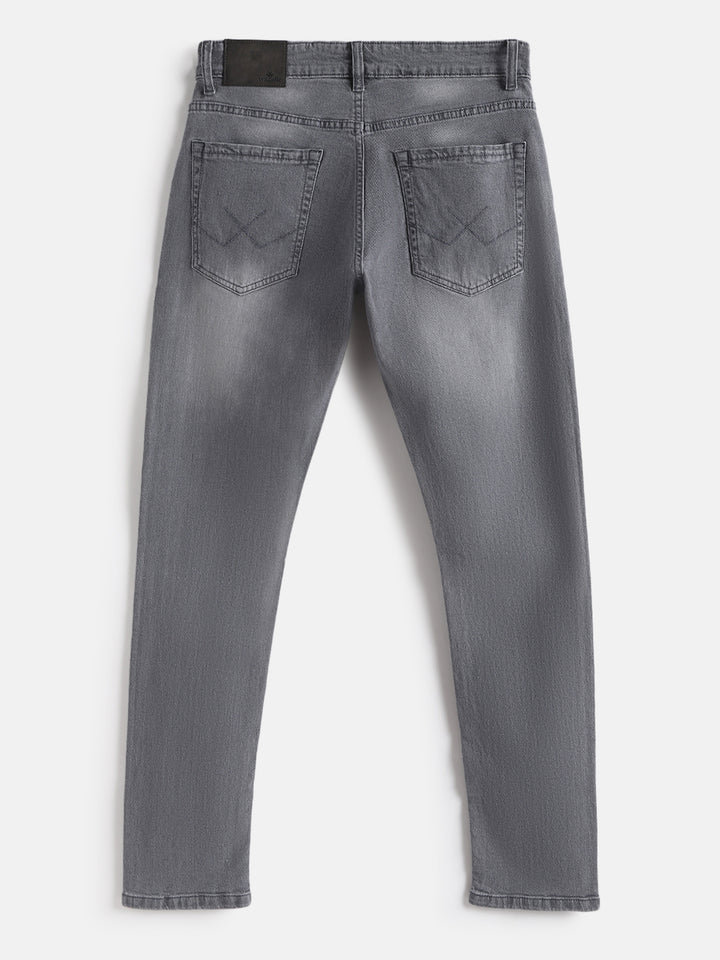 Light Fade Slim Tapered Jeans | Grey