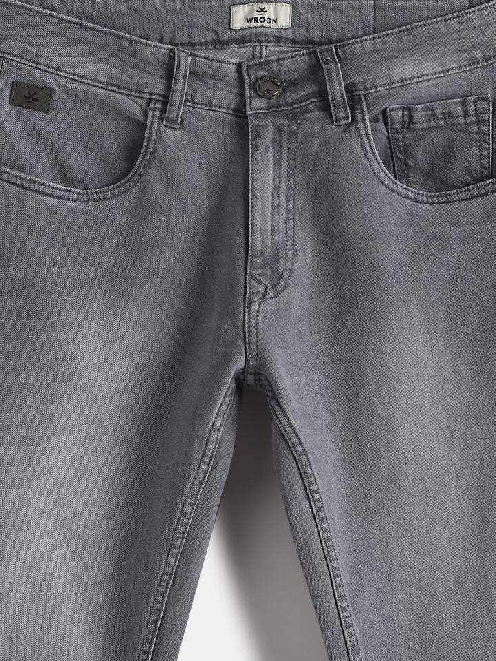Light Fade Slim Tapered Jeans | Grey