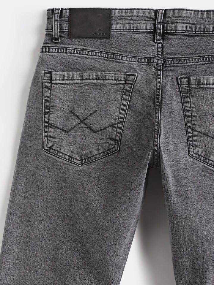 Faded Skinny Crop Jeans | Grey