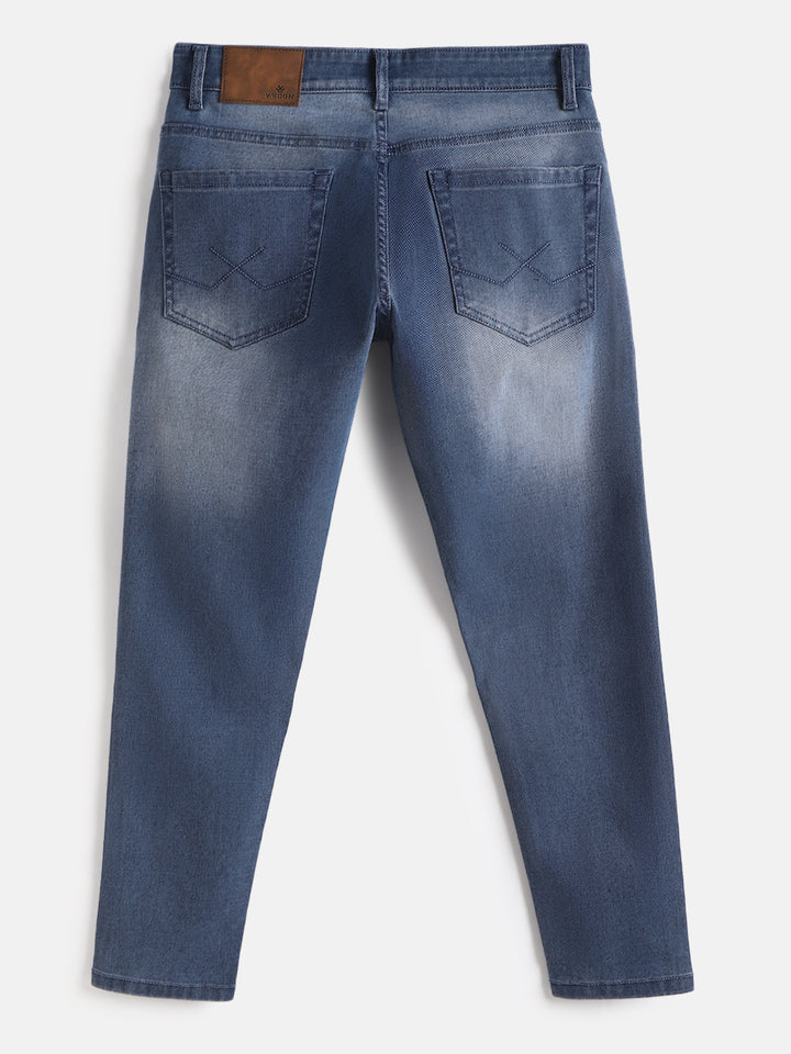 Heavy Fade Skinny Crop Jeans | Blue