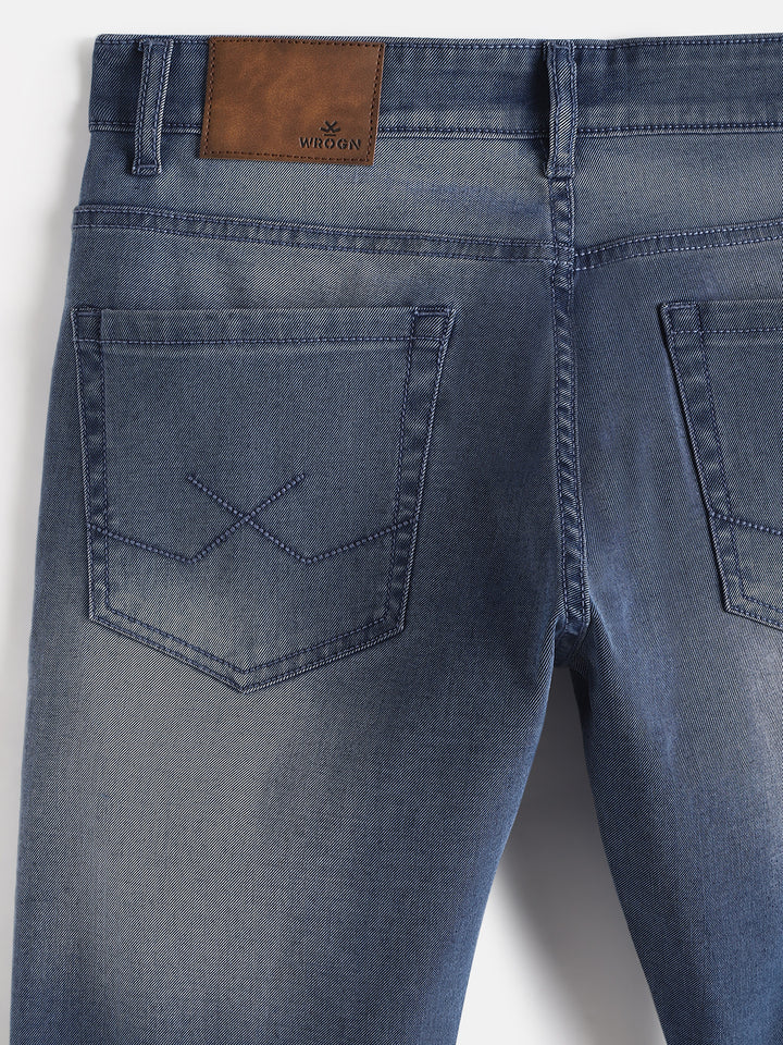 Heavy Fade Skinny Crop Jeans | Blue