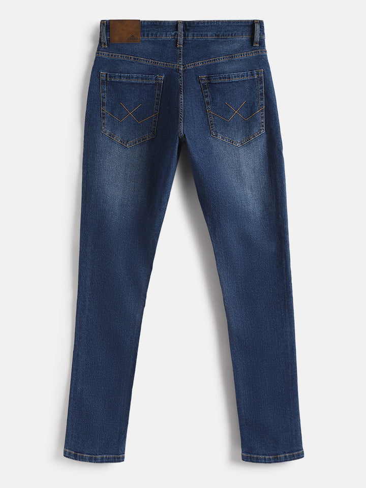 Light Fade Slim Fit Jeans | Dark Blue