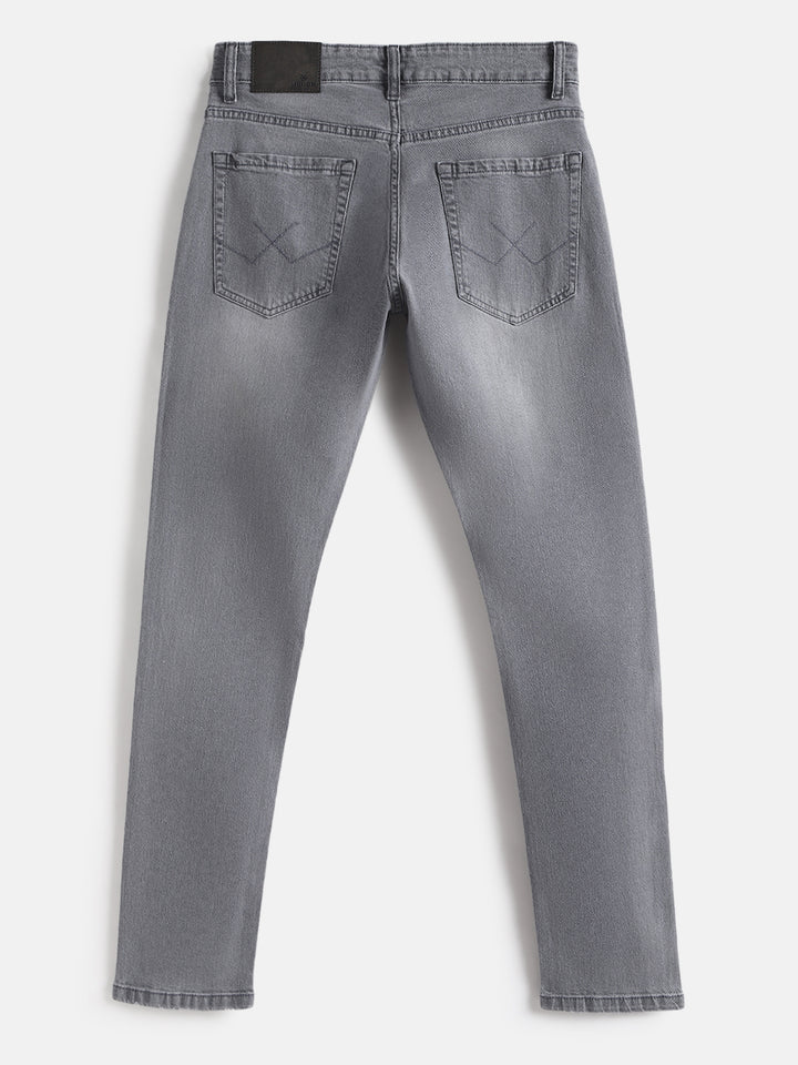 Faded Slim Tapered Jeans | Grey
