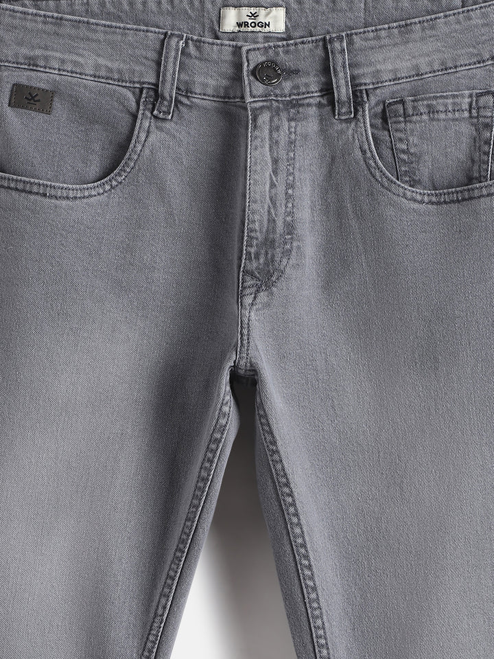 Faded Slim Tapered Jeans | Grey