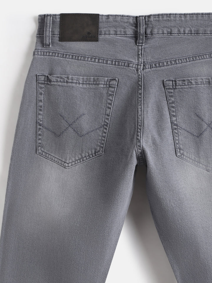 Faded Slim Tapered Jeans | Grey