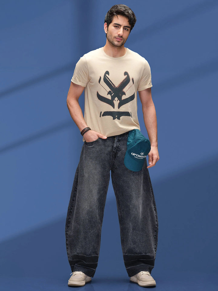 Ancient Script Inspired Brand Carrier | Khaki