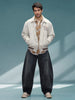 Varsity-Inspired Comfort Fit Tweed Jacket | Off White