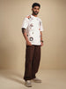 Heavy GSM Placement Print T-Shirt  | Off White