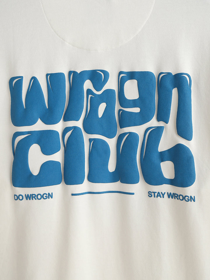 Puff Printed Oversized T-Shirt | Off White