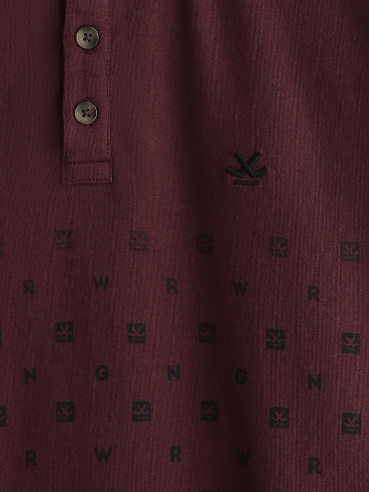 Casual Ombre Polo T-Shirt | Maroon