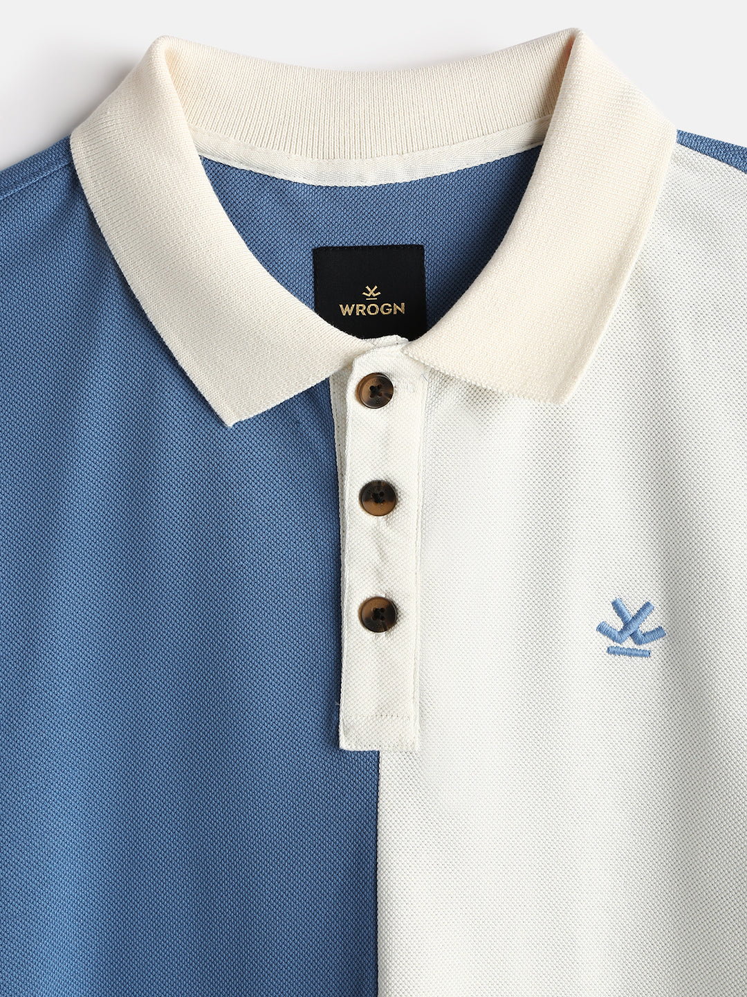 Casual Cut & Sew Polo T-Shirt | Off White