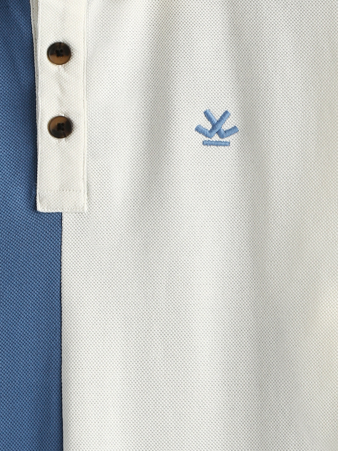 Casual Cut & Sew Polo T-Shirt | Off White