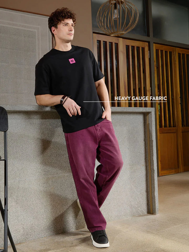 Heavy GSM Oversized Fit T-Shirt | Black