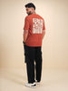 Heavy GSM Back Print T-Shirt | Rust