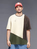 Casual Cut & Sew Crew Neck T-Shirt | Brown