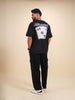Casual Men Oversized Fit Tee With Graphic | Black