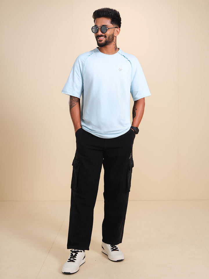 Cut & Sue Oversized T-Shirt | Light Blue