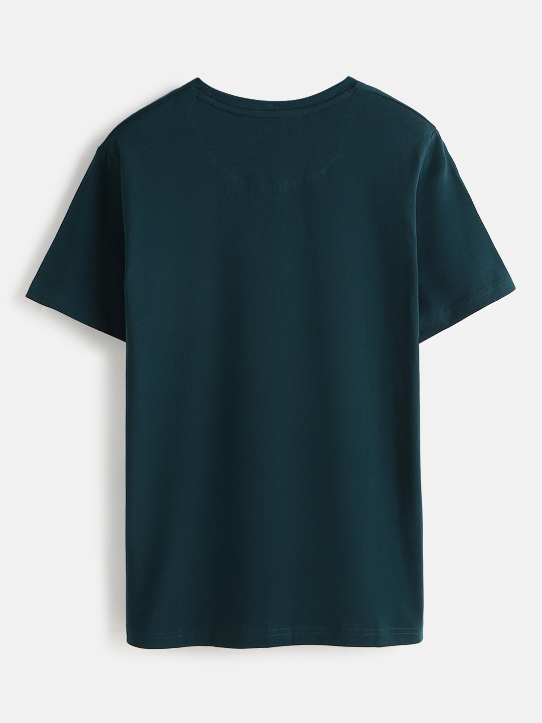 Foil Printed Slim Fit T-Shirt | Green
