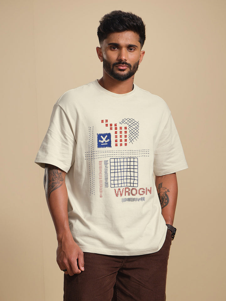 Casual Printed T-Shirt | Beige