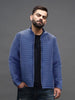 Men's Casual Regualr Fit Puffer Jacket  | Navy Blue