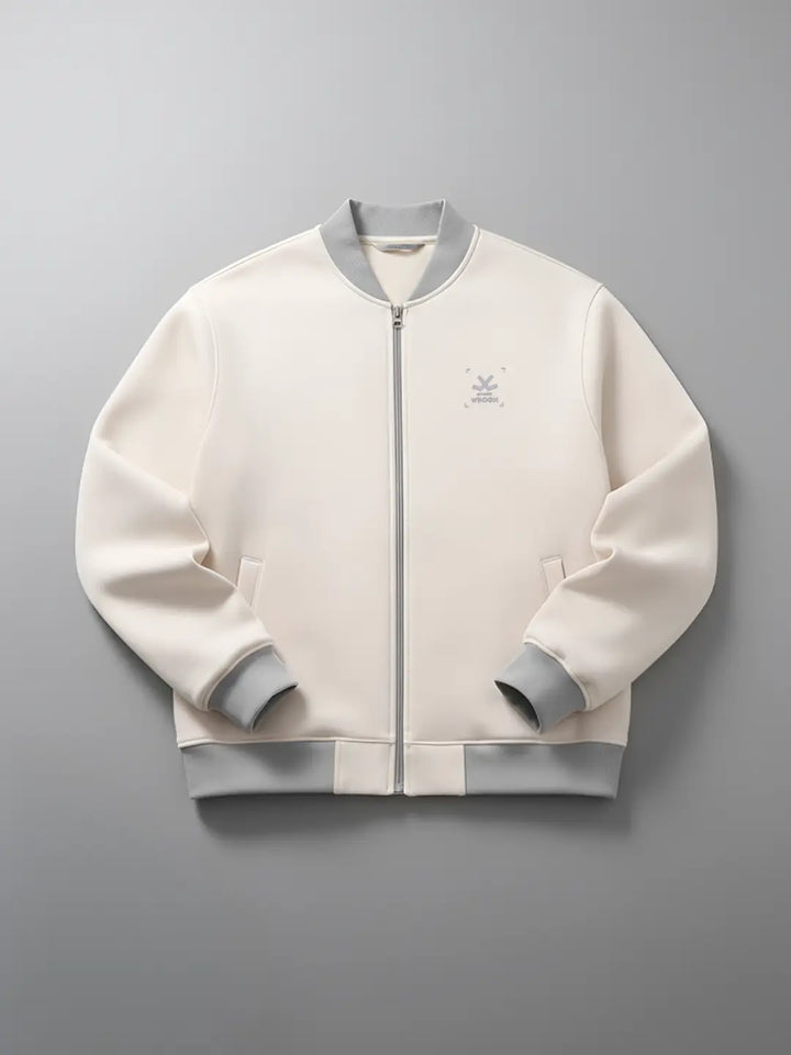 Men's Casual Zip-Up Jacket With Contrast Trim | Tapioca