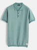 Slim Fit 100% Cotton Flat Knit Polo | Green