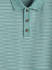 Slim Fit 100% Cotton Flat Knit Polo | Green