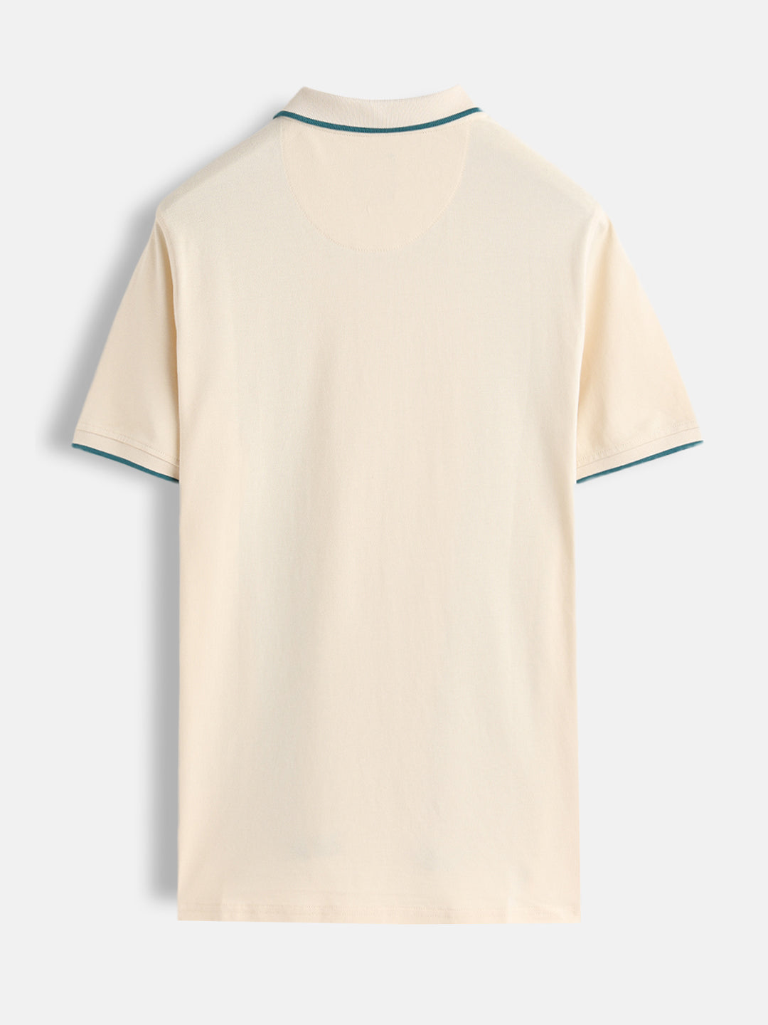 Cross-Stitch Inspired Printed Striped Slim Fit Shirt | Beige