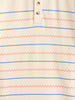 Embroidered Look Engineered Aop Polo T-Shirt  | Beige