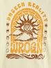 Zen Inspired Chest Print Graphic Crew Neck T-Shirt  |  Yellow