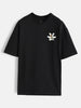 Bizarre Elements Inspired Oversized Back Print T-Shirt | Black