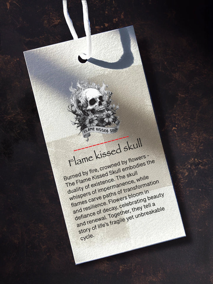 Wrogn X Aliens - Flame Kissed Skull | Black T-Shirt