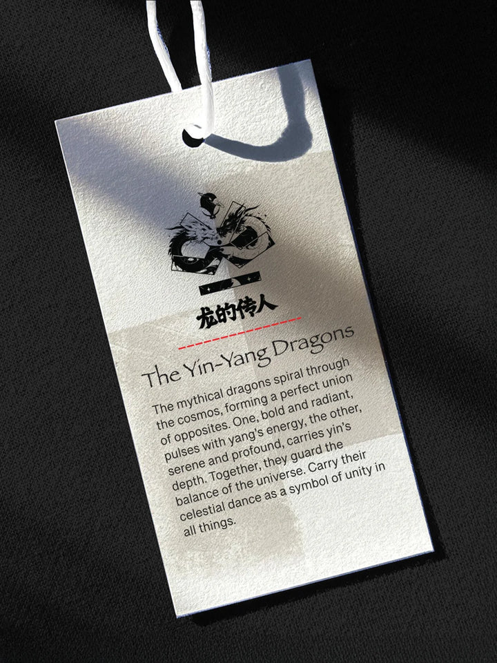 Wrogn X Aliens - The Yin-Yang Dragons | Black T-Shirt