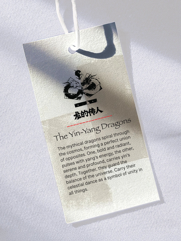 Wrogn X Aliens - The Yin-Yang Dragons | Off White T-Shirt