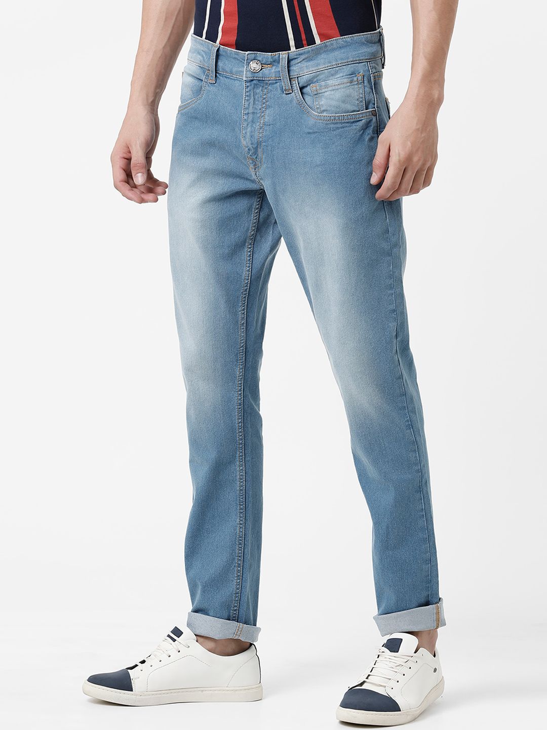 Faded Blue Basic Jeans