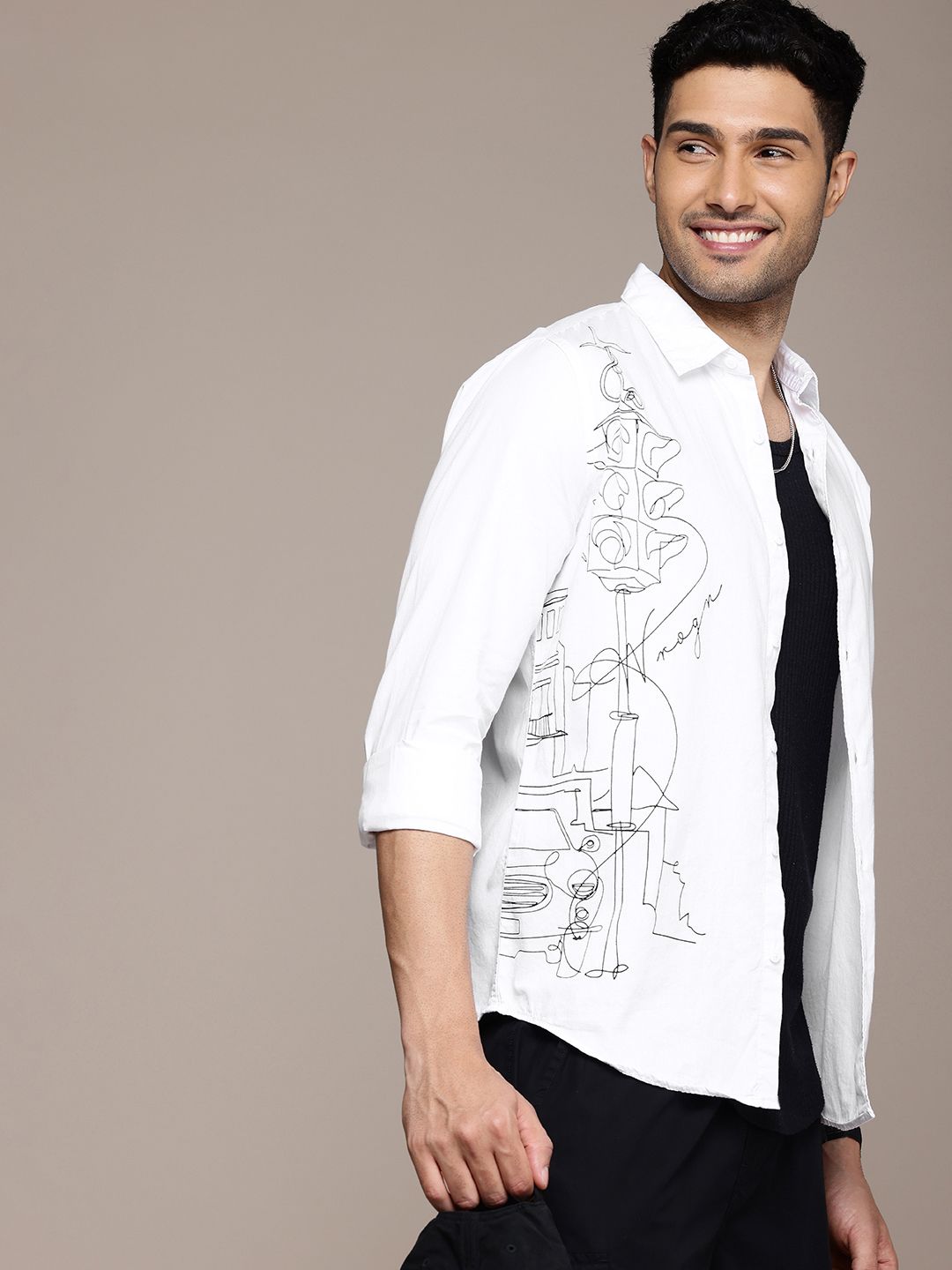 Artistic Poplin White Shirt