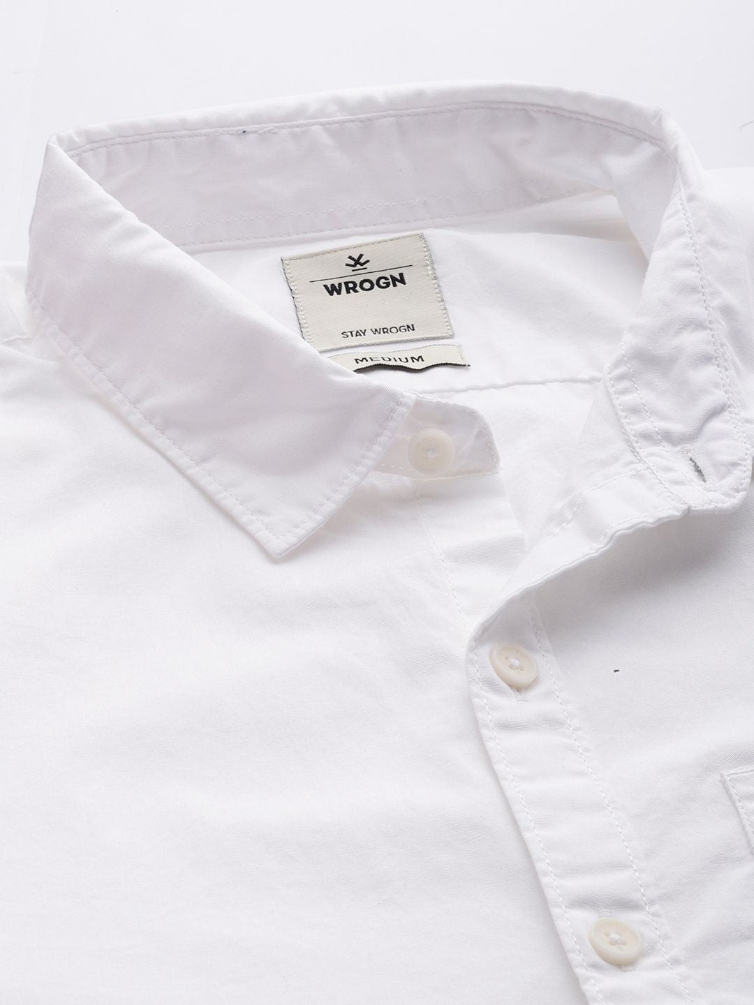 Long Sleeve White Poplin Shirt