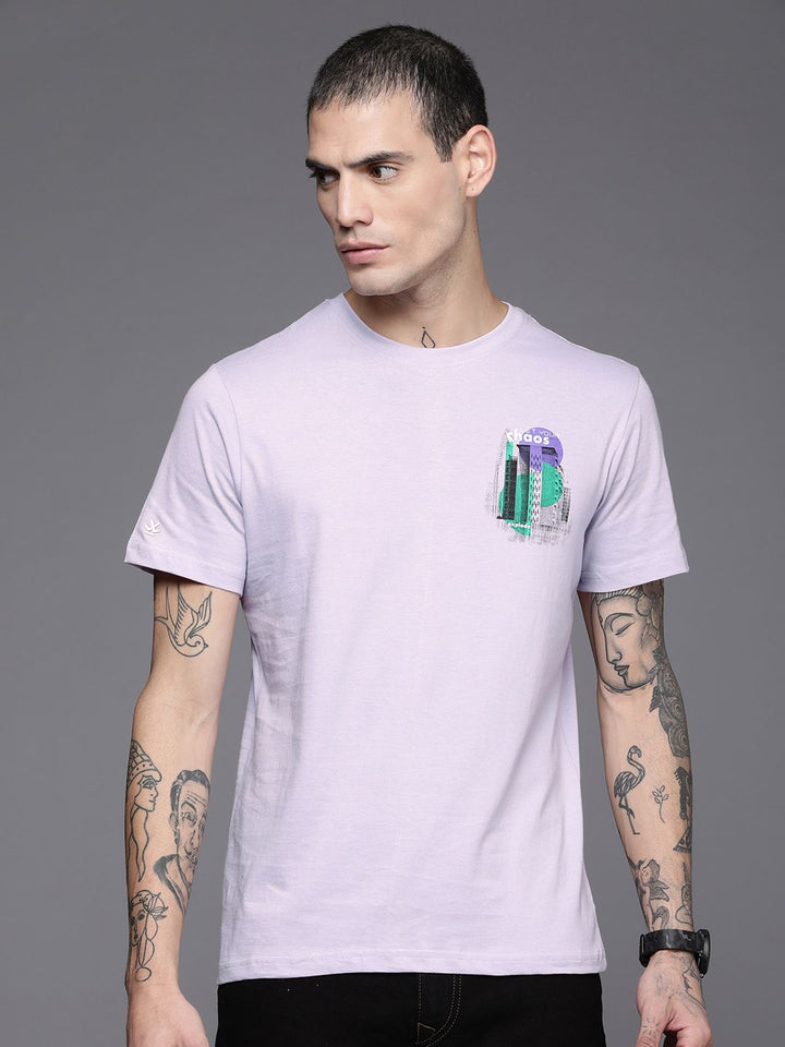 Chaos Printed Lavender T-Shirt