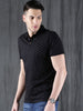 Classic Black AOP Polo T-Shirt