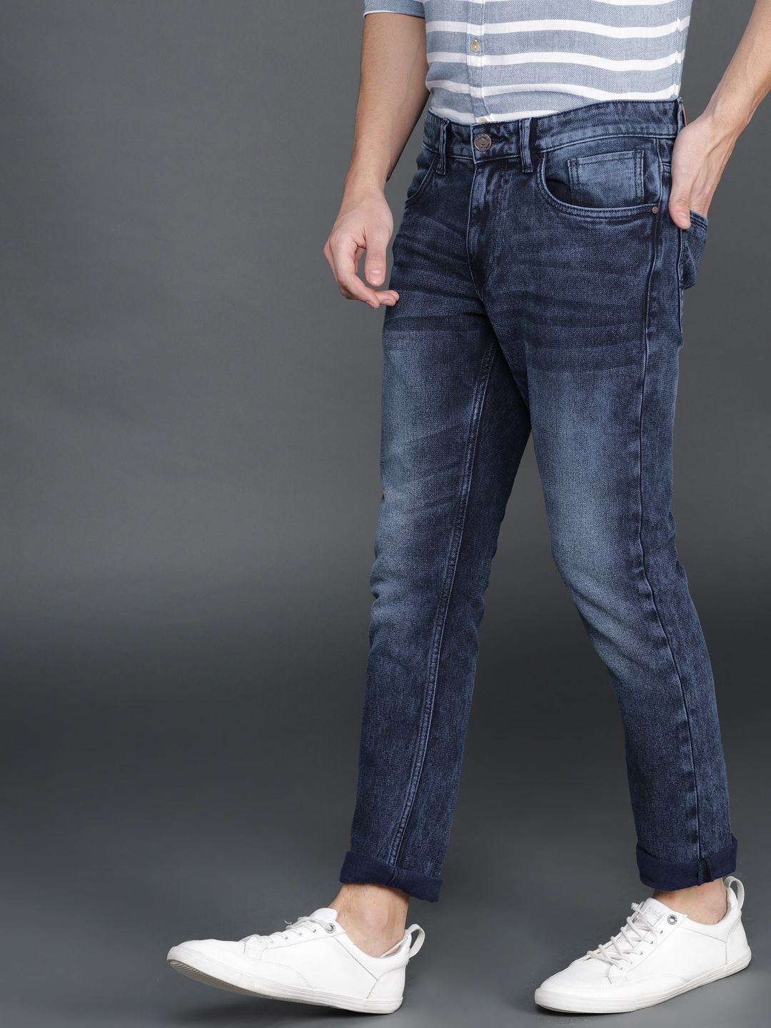 Twill Medstone Solid Jeans